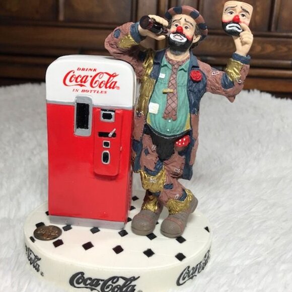 Vintage Coca-Cola Limited Edition Emmett Kelly 'Put on a Happy Face' Figurine - Picture 2 of 16